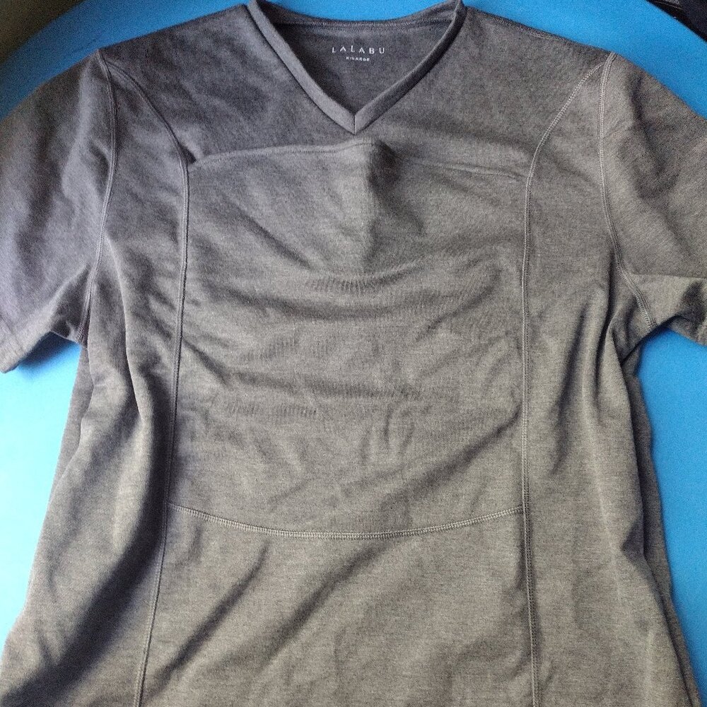 Lalabu Womens Soothe Shirt Grey Mother Maternity Size XLarge Soft Comfy Baby